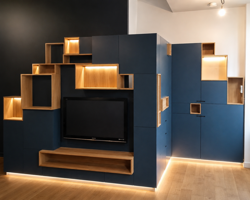 habillage escalier loft Le Mans