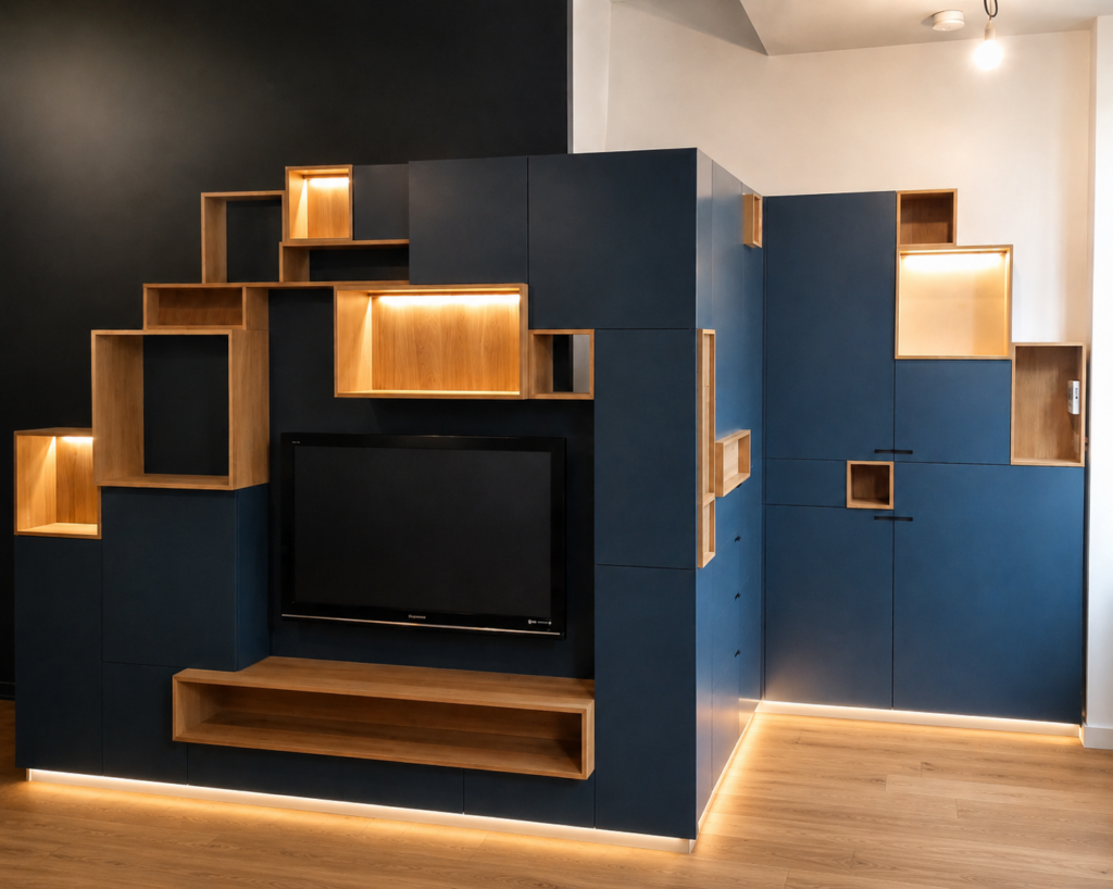 habillage escalier loft Le Mans
