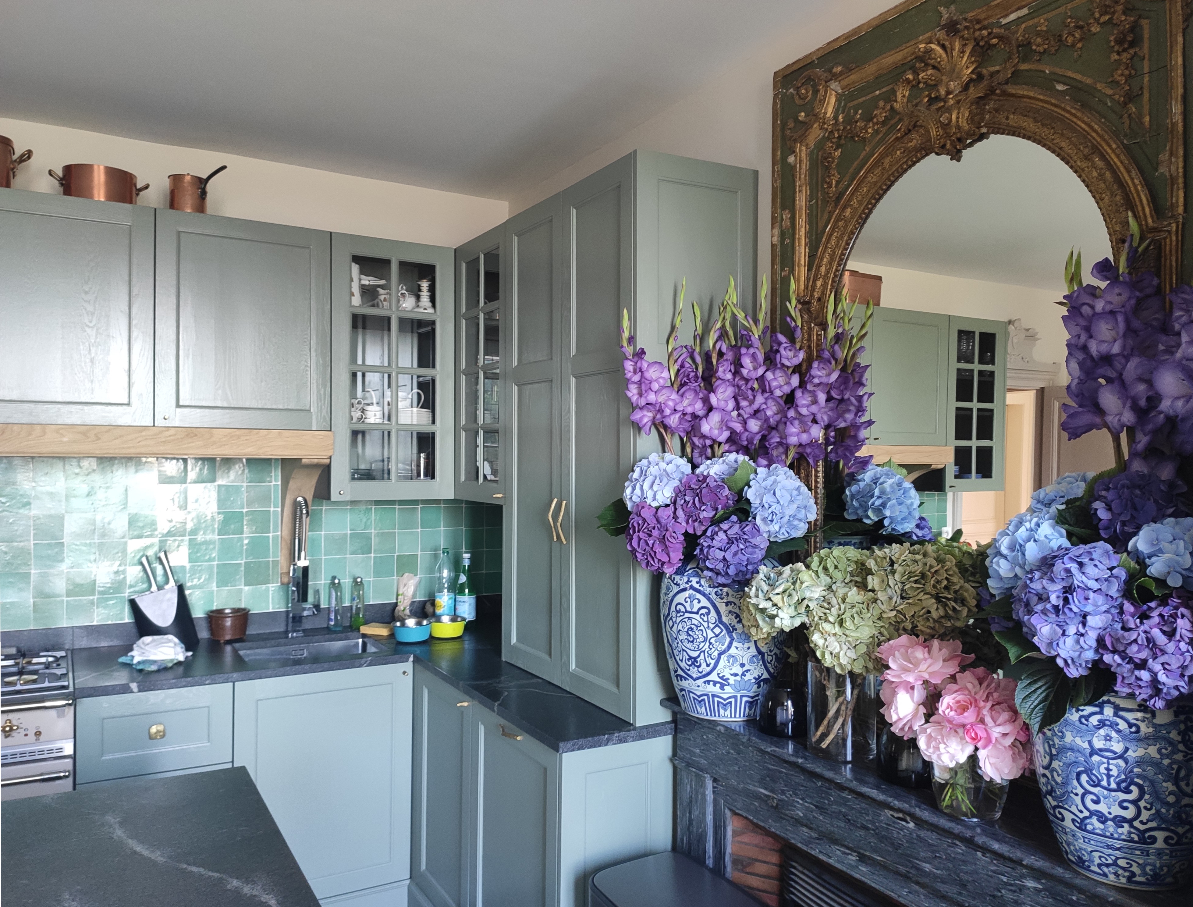 Cuisine sur mesure maison de maitre Perche Normandie
