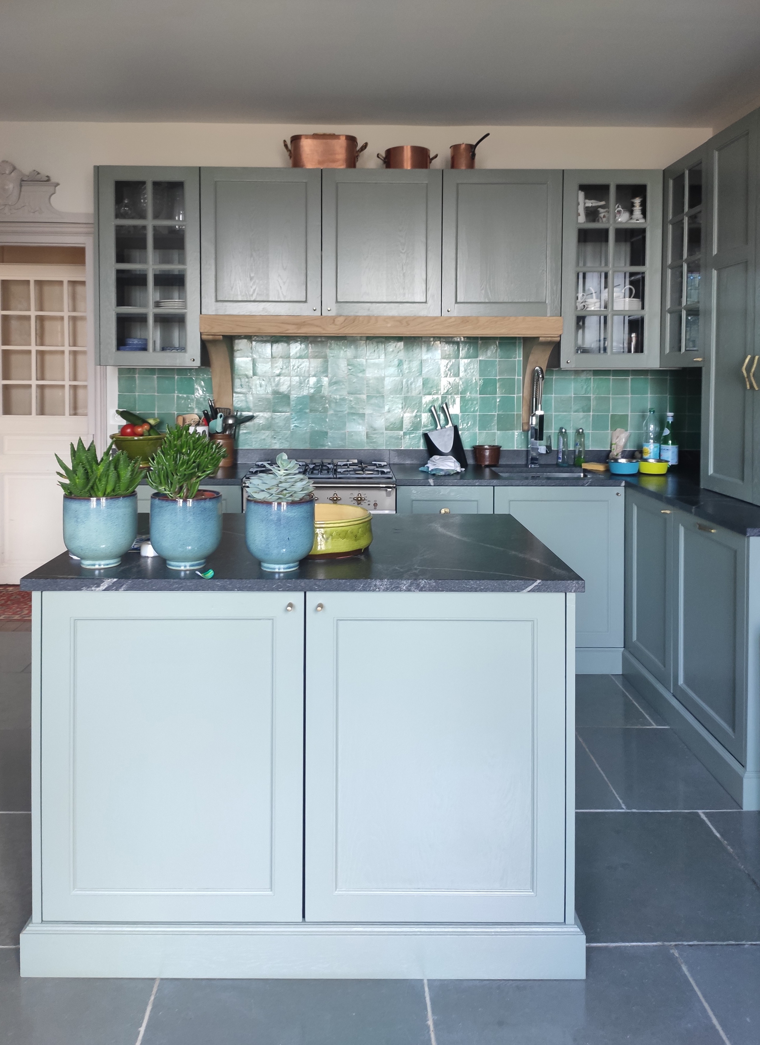 Cuisine sur mesure maison de maitre Perche Normandie