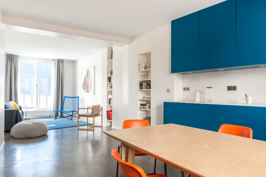 Cuisine sur mesure moderne loft
