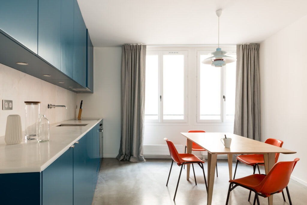 Cuisine sur mesure moderne loft
