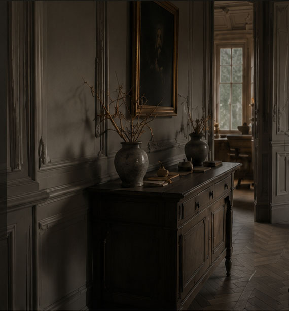 Ébéniste dans le Perche spécialisé dans l’agencement intérieur et les boiseries sur mesure pour maisons de maître en Normandie.